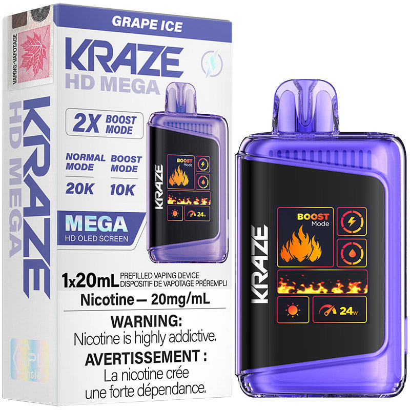 Kraze HD Mega 20K Disposable Vape