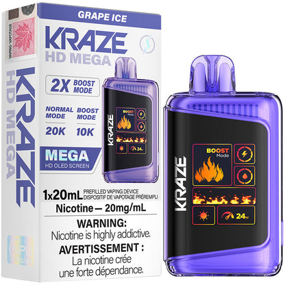 Kraze HD Mega 20K Disposable Vape