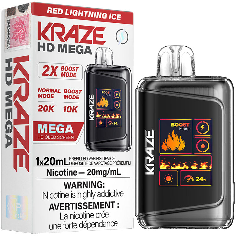 Kraze HD Mega 20K Disposable Vape